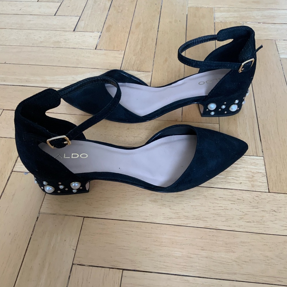 Aldo Mary Janes with Pearl heel, sz 7